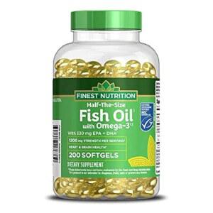 월그린 최고의 하프 사이즈 피쉬 오일 1200mg 소프트젤 200 0개