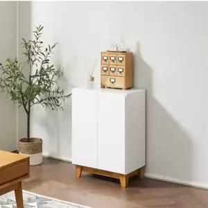 원목다리 다용도선반장 거실사이드수납장