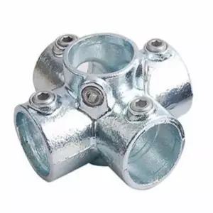 다용도 파이프 고정 클램프 실버 아시바 연결 핀 조립용