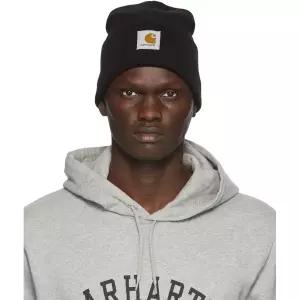 칼하트 A18 아크릴 워치 비니 블랙 남녀공용 비니 모자 I020222