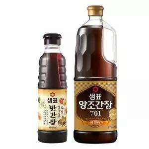 샘표 양조간장 701 1.7L 조림볶음 500ml 사은품 증정 식사 점심시간 회식 중식 간편요리 정식