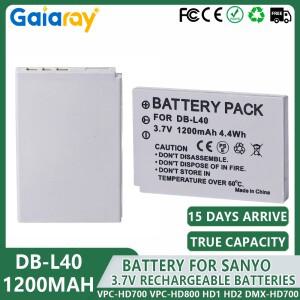 1-6Pcs DB-L40 디지털 카메라 배터리 산요 VPC-HD700 HD1 HD2 DMX-HD700 DMX-HD1