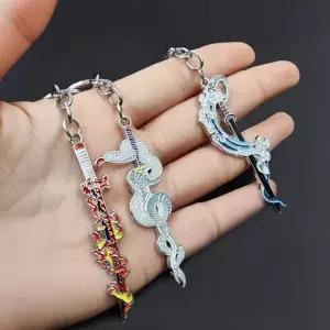 ( )귀멸의칼날 검 모양 8종 키링 랜덤 1개