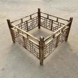 웨딩 한옥 원목 장식 울타리 정원 빈티지 조립식 데코