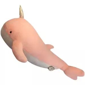 일각고래 인형 쿠션 애착인형 귀여운 선물 잘때안고자는 고래 뿔달린