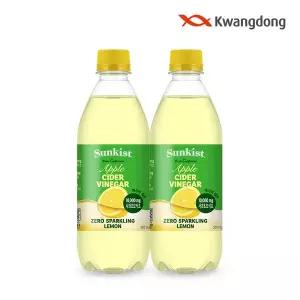 [광동제약][무료배송] 썬키스트 애사비 제로 스파클링 레몬 500ML 24입