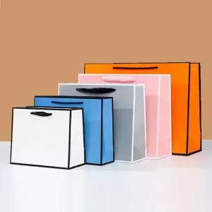 노리스  두꺼운 종이 쇼핑백 무지 답례품 소형 선물 가방 고급 미니 포장백