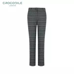 [크로커다일 레이디] 체크 패턴 슬림핏 팬츠_CLBWPT111