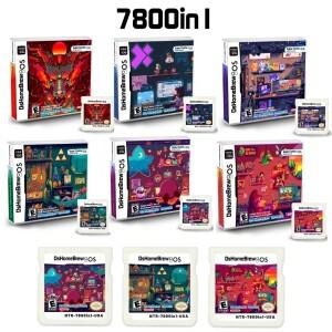 [호환품]NDS 3DS 2DS Lite 용 새 카드 7800 In 1 카트리지 멀티 시뮬레이터 게임 GBA NES Pce Roms 콘솔 도