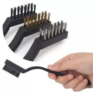 청소용 브러쉬 3P 소형 쇠솔 와이어 철사 WFLOQYE