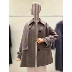 [LINE](신세계 사우스시티)[라인어디션] (N755) 싱글카라 울 하프코트 (NWHCPK0100)