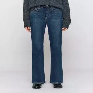 지오다노 여성청바지 기모 부츠컷 데님 블랙진 415941