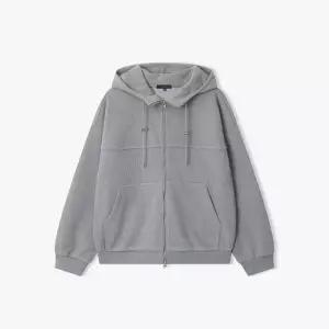 리버클래시 남성 엘보패치 니트 텍스쳐 후드 집업 점퍼(LLF41664) 323467