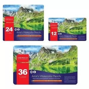 세르지오 36색 디자인색연필 수성색연필 수채색연필