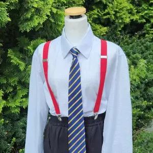 [골드스마일]레드 서스펜더 멜빵끈 바지 멜빵 컬러 정장