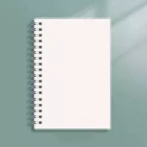 2p세트 투명커버 무지 스프링 A5 심플 줄노트 노트 A5무지노트