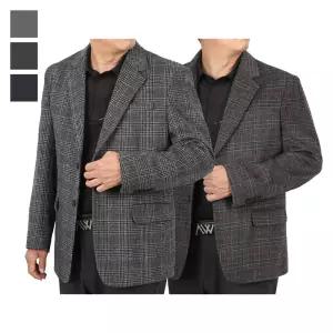 남자 고급 클래식 체크 울 정장 콤비자켓 DA-COW-Q001-베이지