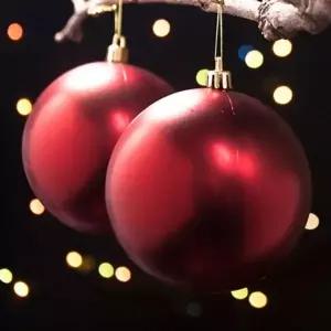 레드 XZW267R6 (도토로) 무광볼 2p세트(10cm) 트리 장식볼
