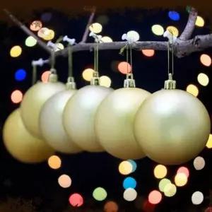 골드 JAT764L3 (도토로) 무광볼 6p세트(8cm) 트리 장식볼