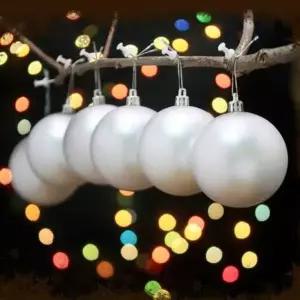 실버 GOB567T9 (도토로) 무광볼 6p세트(8cm) 트리 장식볼