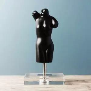 여인 UPA516L5 블랙 조각상 도자기 인테리어 장식품