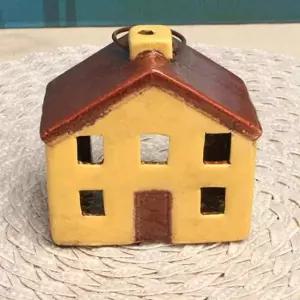 유럽풍 TKK081C4 미니하우스 캔들홀더 장식소품 (시골집)