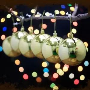 골드 IFB297X2 (도토로) 유광볼 6p세트(8cm) 트리 장식볼