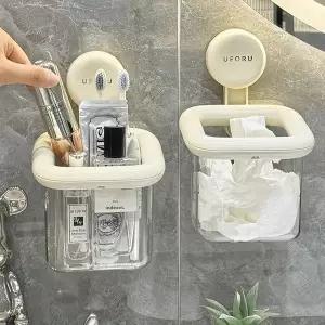 욕실 용품 정리 벽걸이 선반 물빠짐 수납 거치대 화장실 수납함 (WFK7OVV)
