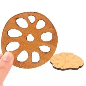 고급 우드 티컵받침 디자인 코스터 1P 실용적인 컵받침 홀더 (WFK7OVD)