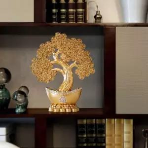 행운 TKJ202O4 나무 장식품 인테리어 소품 센스있는 개업 사무실 선물 금전수