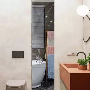 붙이는 JAW121K1 안전한거울 사각 30cm 인테리어 소품 집꾸미기