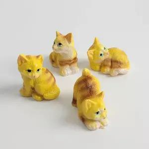 미니어처 ELG473E7 아기 고양이 장식소품 4p