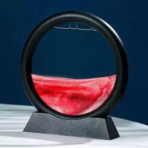 래 AMU004Q5 아트 액자 블랙 레드 책상소품 샌드