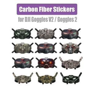 DJI호환 고글 V2/고글 2 스티커 안경 보호 액세서리 탄소 섬유 용 아바타  피부