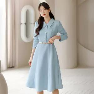 [시크라인] (~XXL까지)(기장선택)카디아포 트위드 원피스 겨울 플레어 A라인 하객룩 오피스룩 모임룩 격식룩 빅사이즈