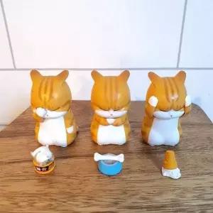 고민하는 QCB323D3 고양이 피규어 인테리어 촬영소품