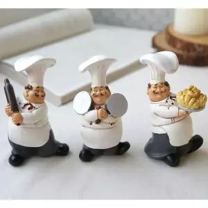 푸근한 ZGW132H3 베이커리 스타일 주방장 장식인형 3종 고품질