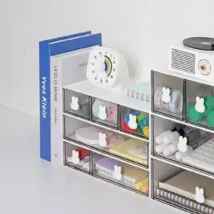 서랍박스 낮은형 책상정리 와이드 소품정리함