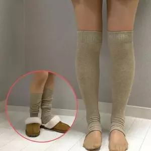 니트 Jpar 롱 교복 골프 베이지 워머 발토시 레그워머 WFLO3Y6