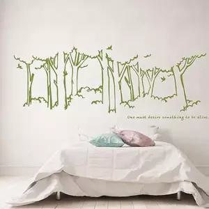 시트지 그래픽스티커 숲속에서 벽지 포인트스티커