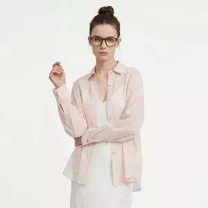 [NS홈쇼핑][샵앤] 여성 파스텔 하객룩 시스루 심플 긴팔 블라우스 EGG-WBL-21030..