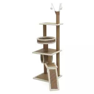 고양이 캣타워 다묘 털보드 캣타워 고양이캣타워숨숨집 중형캣타워