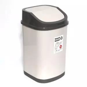 푸시 중2호 스윙 쓰레기통 한진 정사각 휴지통10리터 WFLPIUL