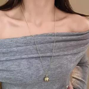 패션 악세서리 목걸이 긴 여성 골드 롱 포인트 WFLOYJ2