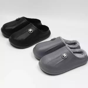 [디아슈즈]갈리 남자 가벼운 EVA 털안감 겨울 방한 슬리퍼 3cm