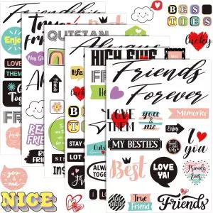 30장 가족 친구 테마 스크랩북 스티커 앨범 아트 프로젝트 장식용 500장 방수 비닐 행복한 추억 장식