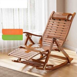접이식흔들의자 접이식대나무체어 원목 체어 흔들 의자 접이식