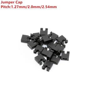 100PCS 1.27mm 2.0mm 2.54mm 피치 오픈 탑 점퍼 캡/점퍼 캡 검정색 오프닝 핀 헤더 연결 블록