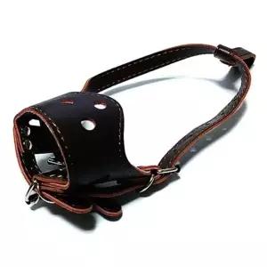 소형펫 산책용 인조가죽 입마개 S 3개 A106486 대형견