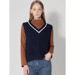 [하프클럽/보니스팍스]브이넥 뒤트임 베스트 (택가격 98000원)